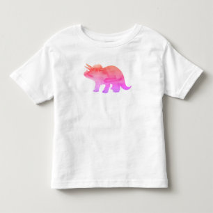 Dinosaur Triceratops Neon Painting Toddler T-shirt