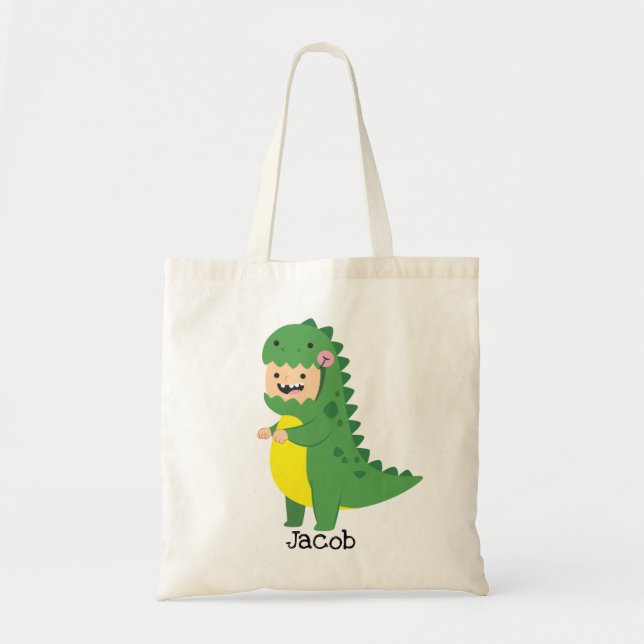 Dinosaur Trick or Treat Bag | Halloween (Front)