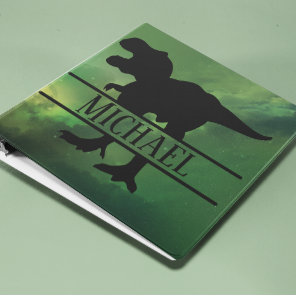 Dinosaur Tyrannosaurus  Personalized Photo Album 3 Ring Binder