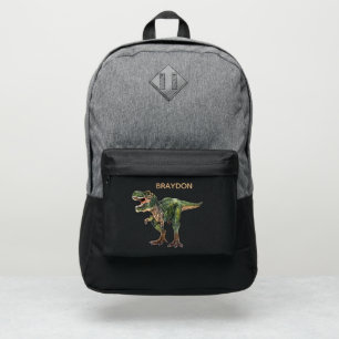 Dinosaur Tyrannosaurus Rex Prehistoric Kids Name Port Authority® Backpack