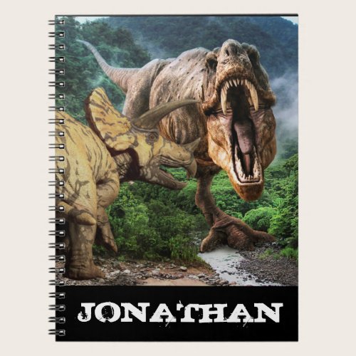 Dinosaur Tyrannosaurus Triceratops Attack Notebook Dinosaur Tyrannosaurus Triceratops Attack Notebook