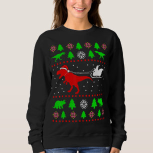 Dinosaur Ugly Christmas Sweater for adults kids