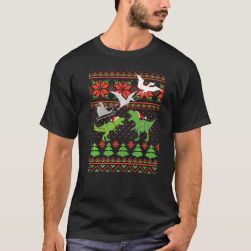 Dinosaur Ugly Christmas Sweater For Kids