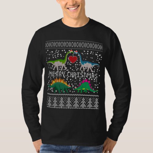 Dinosaur Ugly Christmas Sweater Funny Xmas
