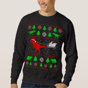 Dinosaur Ugly Christmas Sweater Toddler Kids Boy