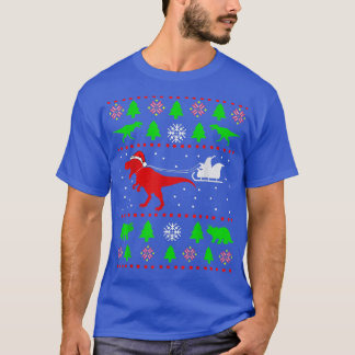 Dinosaur Ugly Christmas Sweaterfor adults kids T-Shirt