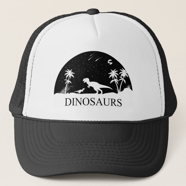 Dinosaur Under The Stars Trucker Hat (Front)