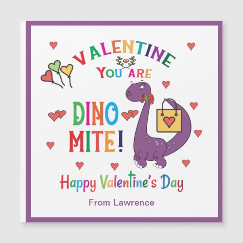 Dinosaur Valentine You are Dino_mite Classroom 