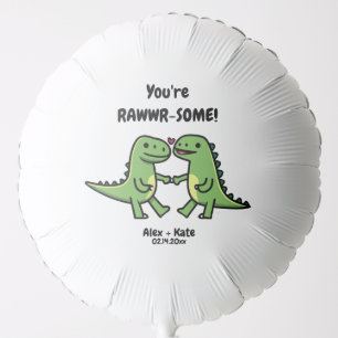 Dinosaur Valentines Balloon