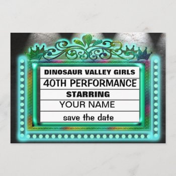 Dinosaur Valley Girls Save The Date by iiphotoArt at Zazzle