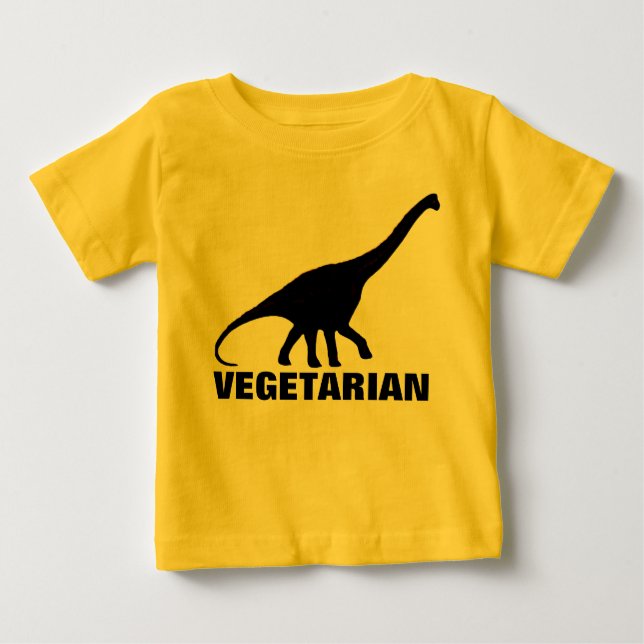 Dinosaur VEGETARIAN T-shirt (Front)