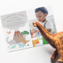 Dinosaur & Volcano Blast Boy Photo Birthday Party Postcard