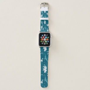 Dinosaur Watercolor: Textile Pattern Apple Watch Band
