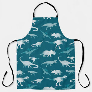 Dinosaur Watercolor: Textile Pattern Apron