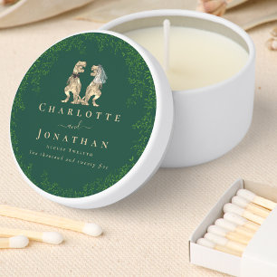Dinosaur Wedding Custom Mini Candle Favors