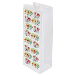 Dinosaur Wine Gift Bag