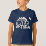 Dinosaur With Balloons Birthday T-shirt at Zazzle