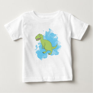 Dinosaur with Blue Paint Baby T-Shirt