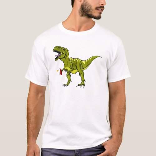 Dinosaur with Dynamite  Dino _ Mite T_Shirt