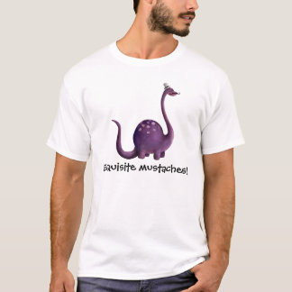 Dinosaur with Mustaches T-Shirt