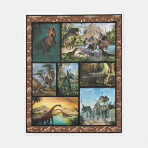 Dinosaur World Fleece Blanket
