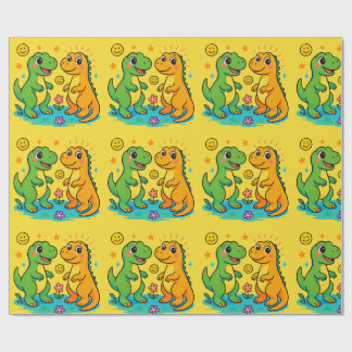 Dinosaur Wrapping Paper 🦖🎁