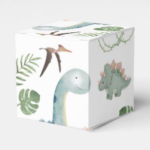 Dinosaur Wrapping Paper Favor Boxes