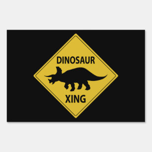 Dinosaur Xing Sign