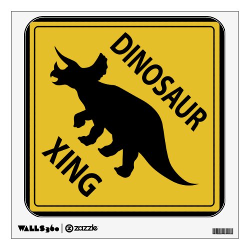 Dinosaur Xing Wall Decal