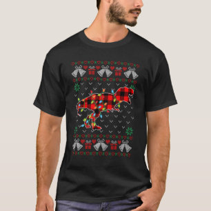 Dinosaur   Xmas Lights Ugly Christmas Sweater