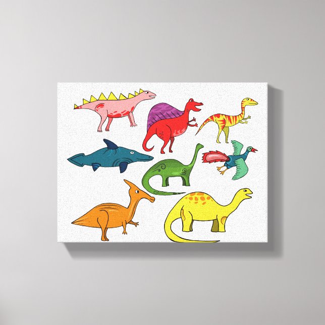 Dinosaur-| Zazzle_Growshop. Canvas Print (Front)