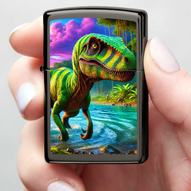Dinosaur Zippo Lighter (In Hand)