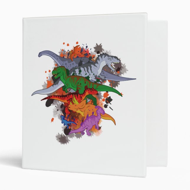 Dinosaurs 3 Ring Binder (Front/Inside)