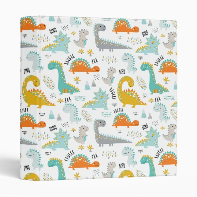 Dinosaurs 3 Ring Binder (Front/Spine)