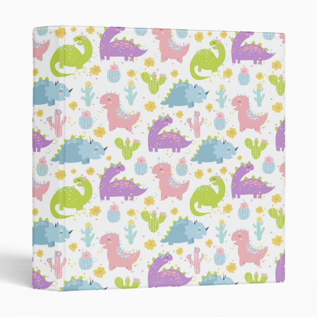 Dinosaurs 3 Ring Binder (Front/Spine)