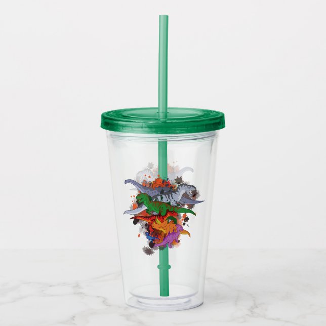 Dinosaurs Acrylic Tumbler (Front)