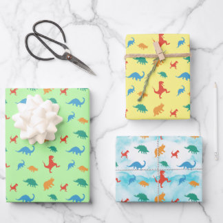 Dinosaurs Adventure Wrapping Paper Sheets