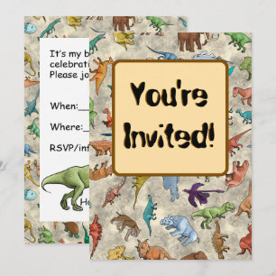 Dinosaurs and Prehistoric Animals Invitation