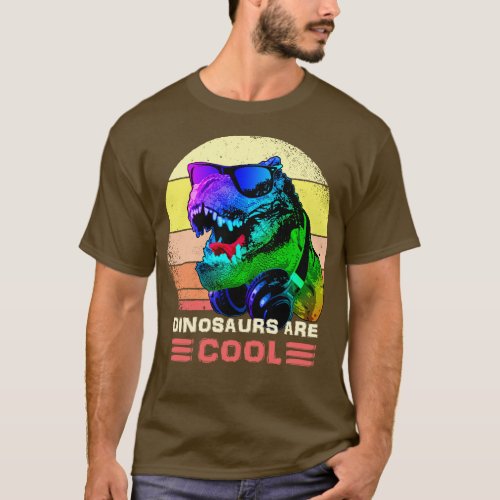 Dinosaurs Are Cool T Rex T_Shirt