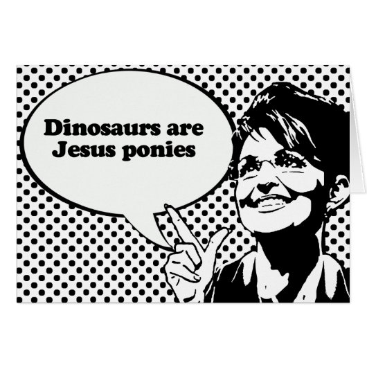 Dinosaurs are Jesus ponies Cards (Front Horizontal)
