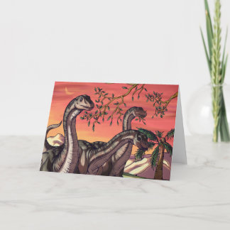 Dinosaurs at Dusk Card