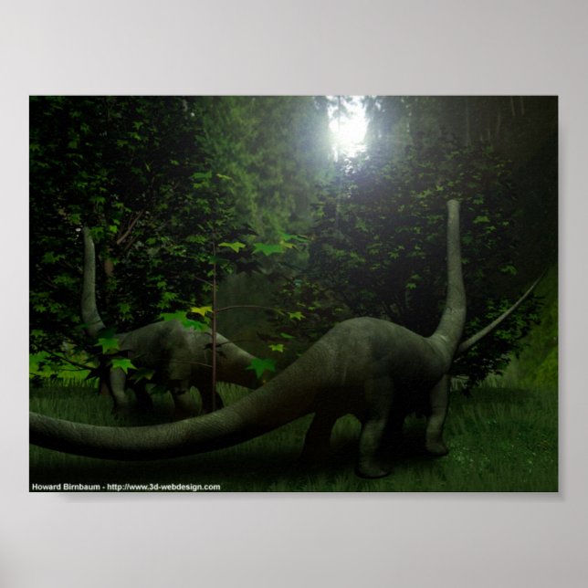 Dinosaurs at lunch poster (Front)