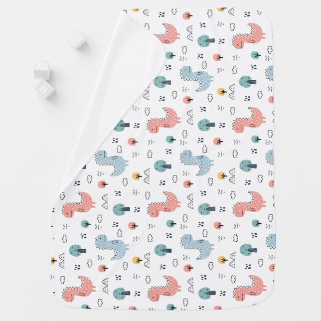 Dinosaurs! Baby Blanket (In Situ)
