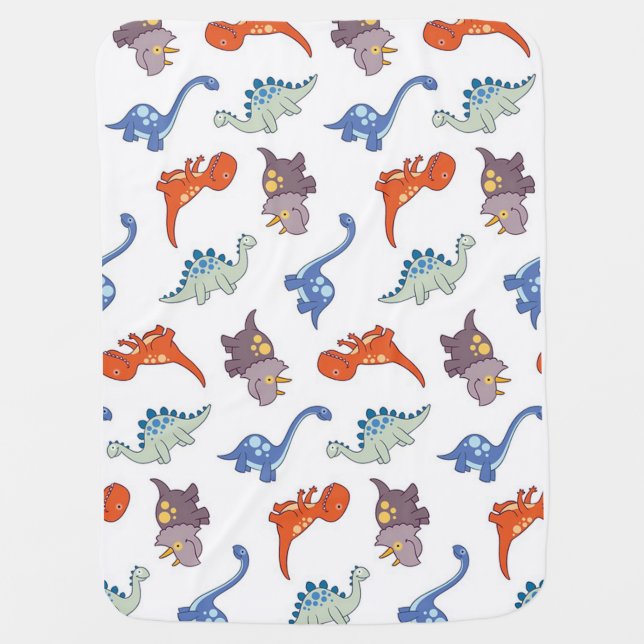 Dinosaurs Baby Blanket (Front)