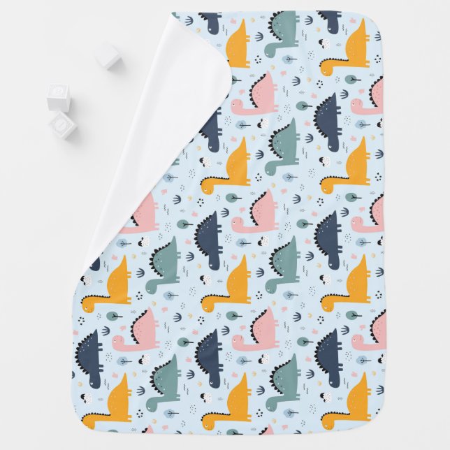 Dinosaurs! Baby Blanket (In Situ)