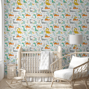 Dinosaurs Baby Nursery  Wallpaper