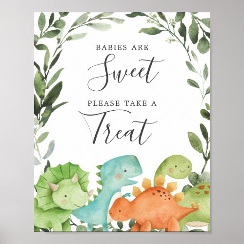 Dinosaurs Baby Shower Babies Are Sweet Sign