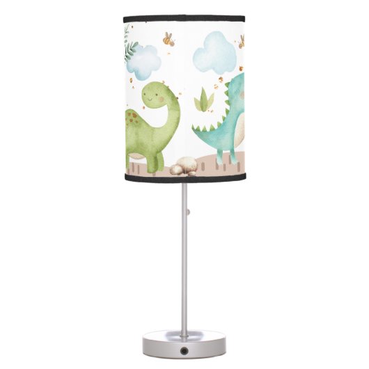 Dinosaurs | Baby Shower | Birthday Kids Bedroom  Table Lamp (Back)