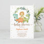 Dinosaurs Baby Shower Invitation (Standing Front)