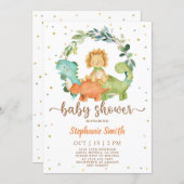 Dinosaurs Baby Shower Invitation (Front/Back)
